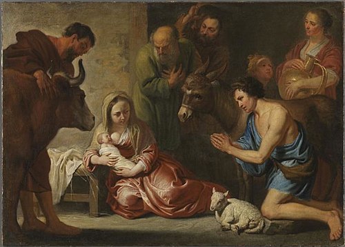 The adoration by the shepherds, 1652, Érasme Quellin le Jeune