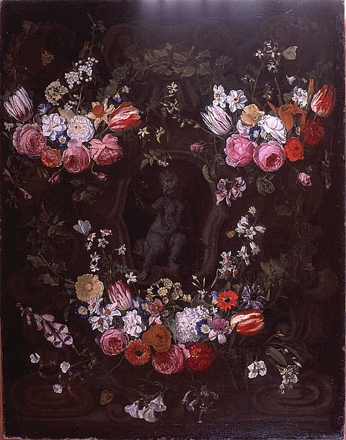 Flower Garland, 1661, Érasme Quellin le Jeune