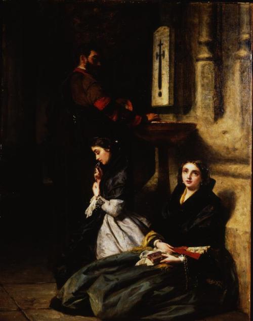 Agua-Bendita - A Church Scene, 1861, John Phillip
