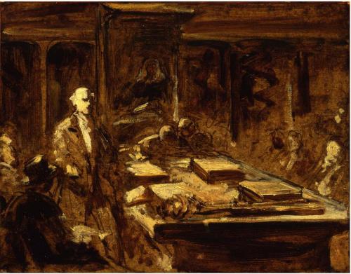 House of Commons - Study for 'At The House of Commons', 1860, John Phillip