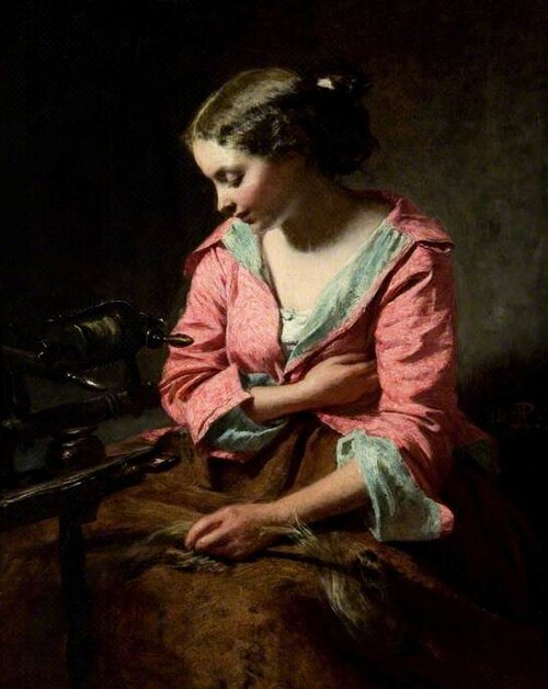 The Spinning Wheel, 1859, John Phillip