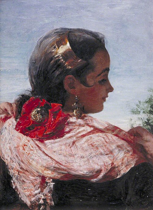 Head of a Spanish Girl, 1860, John Phillip
