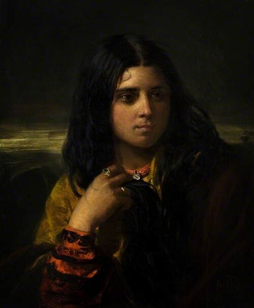 A Gypsy Girl, 1860, John Phillip