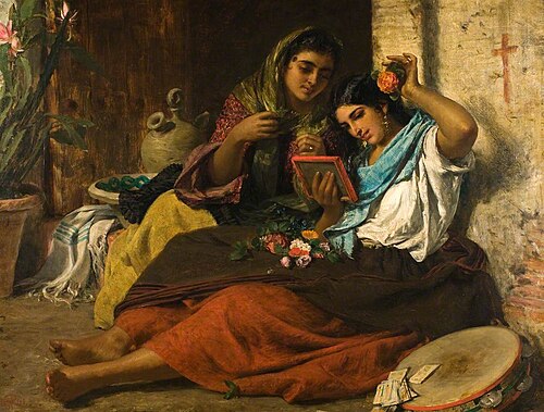 A Rose in Her Hair, 1861, John Phillip