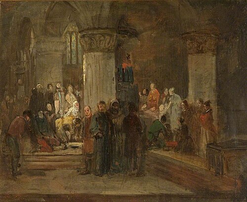 Church Interior with Figures, , John Phillip