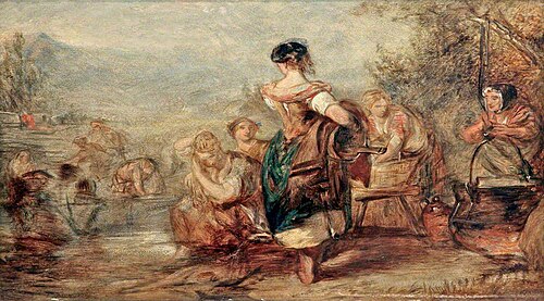 Scotch Washing (study), 1850, John Phillip