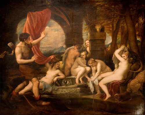 Diana and Actaeon (after Titian), , John Phillip