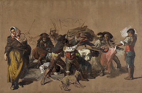 Spanish Boys Playing at Bull-fighting, 1860, John Phillip