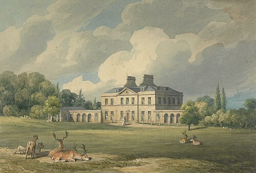 Addington Place, Surrey, 1813, John Preston Neale