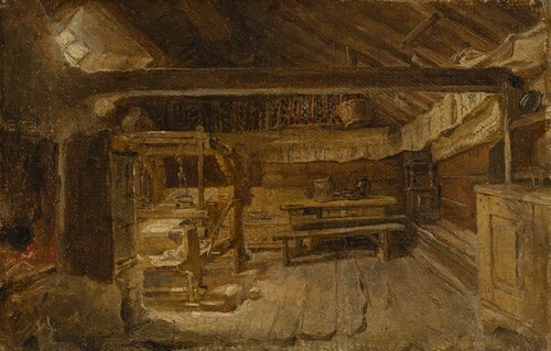 Cottage in Halland, 1850, Kilian Zoll