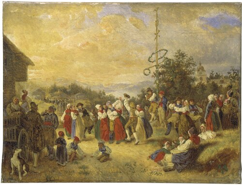 Midsummer Dance at Rättvik 1852, 1852, Kilian Zoll