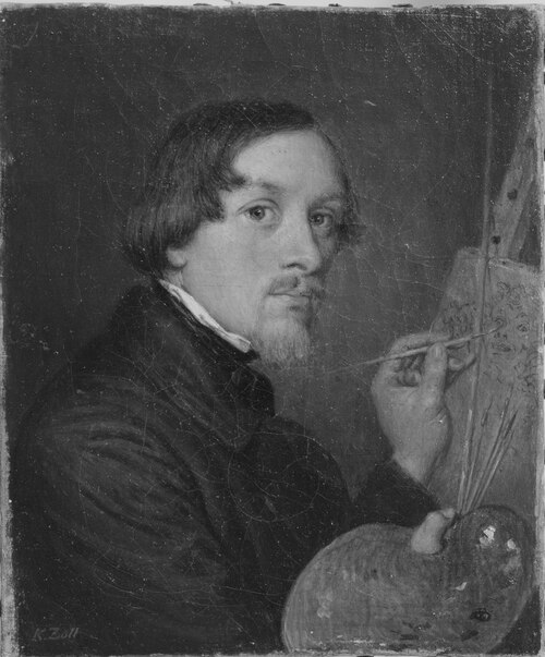Self-portrait, 1900, Kilian Zoll