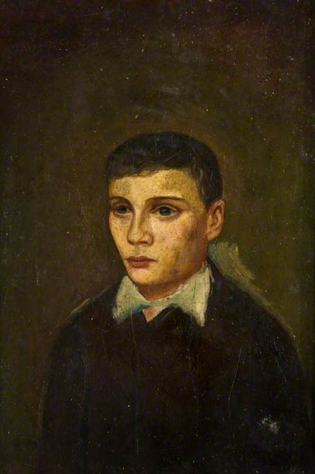 Half-Length Figure, a Boy with a White Collar, 1885, John Quinton Pringle