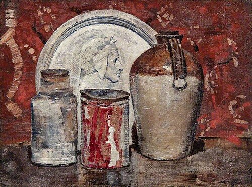 Still Life with the Head of Dante, 1888, John Quinton Pringle