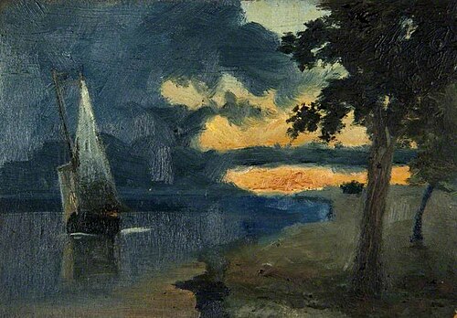 Sunset and Approaching Storm, 1883, John Quinton Pringle