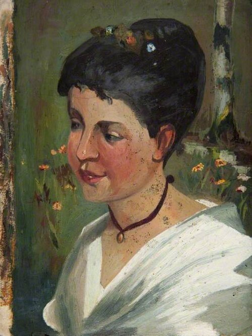 Head of a Girl, 1885, John Quinton Pringle