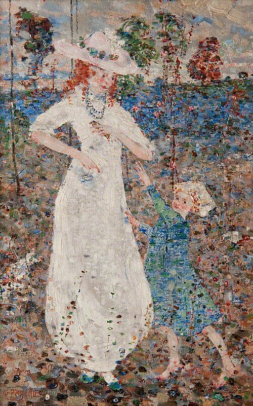 Mrs Newbery and Daughter, 1902, John Quinton Pringle