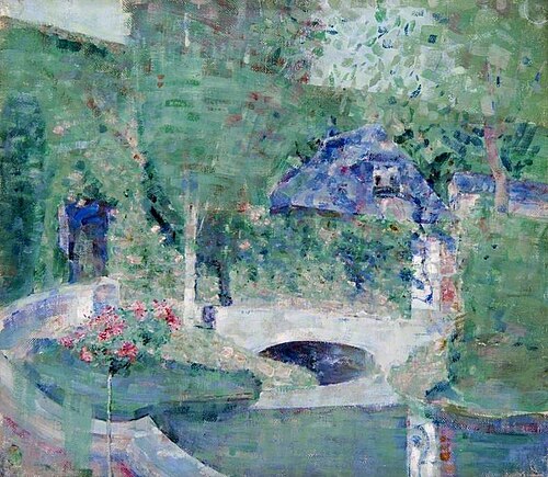 Garden and Bridge, Caudebec, 1910, John Quinton Pringle