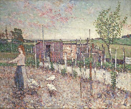 Poultry Yard, Gartcosh, 1906, John Quinton Pringle