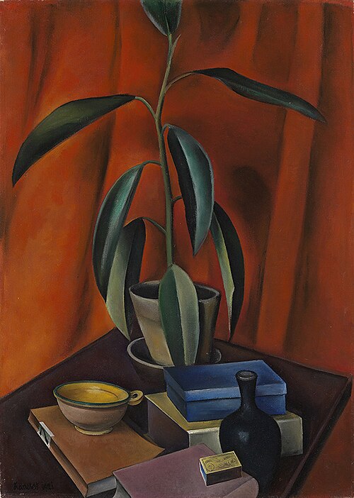 Nature morte au caoutchouc (Nature morte III), 1921, Alexander Kanoldt