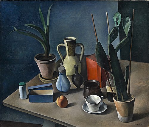 Still-life with jugs, 1922, Alexander Kanoldt