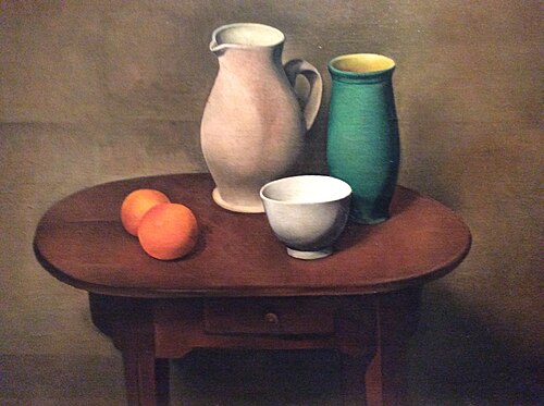 The atelier table, 1924, Alexander Kanoldt