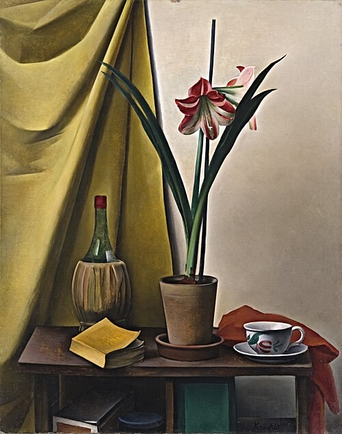 Stillleben III mit Amaryllis, 1926, Alexander Kanoldt