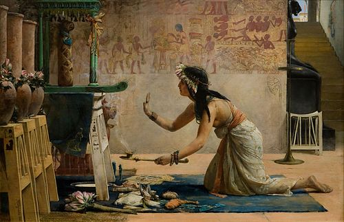 The Obsequies of an Egyptian Cat, 1886, John Reinhard Weguelin