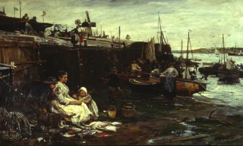 Fisherfolk at St Ives, 1893, John Robertson Reid