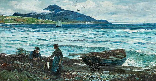 Holy Isle from Whiting Bay, , John Robertson Reid