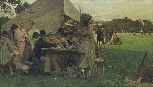 A Country Cricket Match, 1878, John Robertson Reid