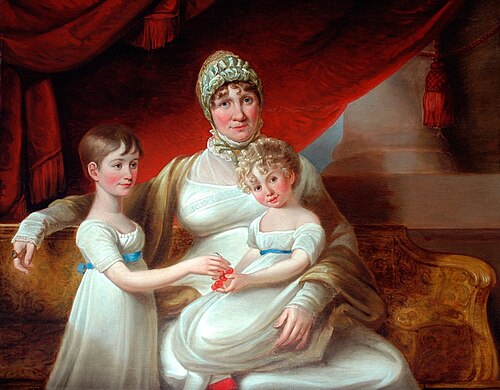 Mary Phoebe Spencer Nelson Taylor and Daughters, 1812, John Russell