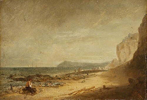 Seascape: Hastings Coast Scene, , John Samuel Raven