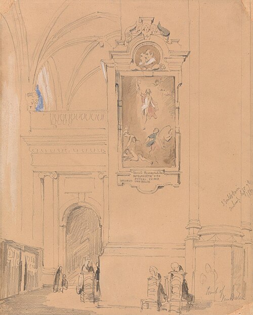The Tomb of Van Balen, Antwerp, September 7, 1832, 1832, John Scarlett Davis