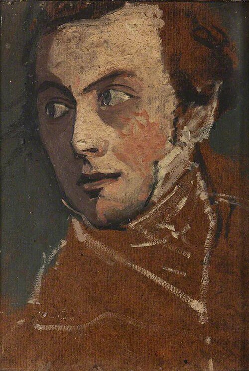 Portrait of an Unknown Man (verso), 1820, John Scarlett Davis