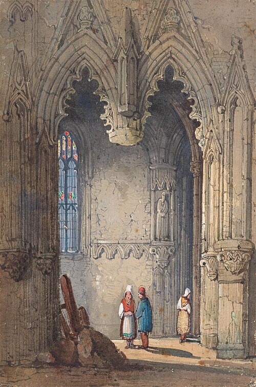 The Church of St. Laurent, Rouen, , John Skinner Prout