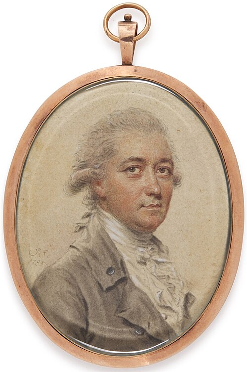 Portrait of a gentleman, traditionally identified as Richard Brinsley Sheridan, 1785, John Smart