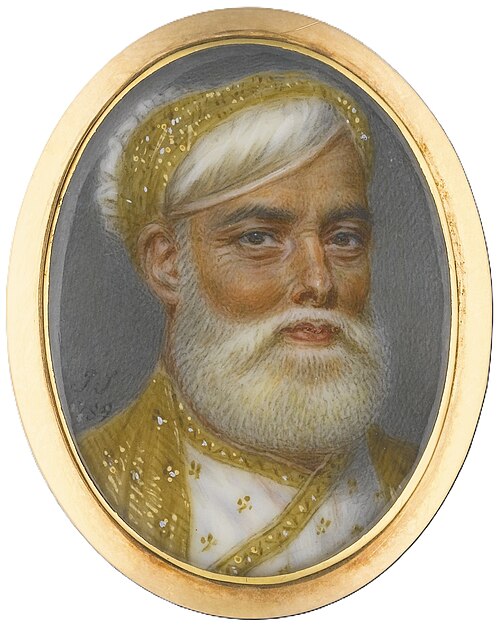 Muhammad 'Ali Khan, Nawab of Arcot and Prince of the Carnatic (1718–1795), 1789, John Smart