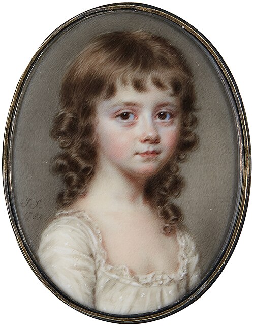 Sophia Plowden (1777–1863/4), when a child, 1785, John Smart