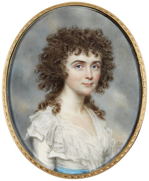 Portrait of a lady, traditionally called Charlotte Anne Edmonstone, née Freill, 1788, John Smart