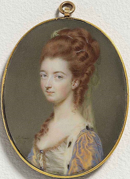 Charlotte Bertie, Countess of Abingdon, née Warren (c. 1751–1794), 1777, John Smart