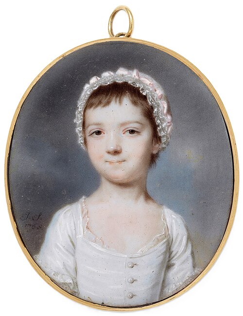 A girl in white dress, 1768, John Smart