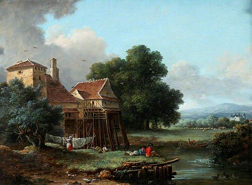 Water Mill, Charentonneau, 1789, Alexandre Pau de Saint-Martin