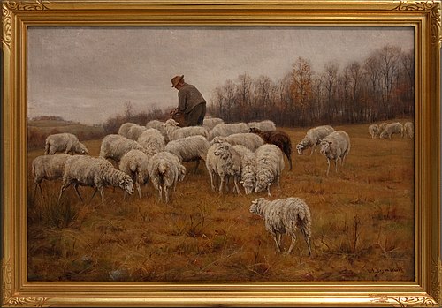 Landscape with Sheep, 1905, Andrew Henry Wall