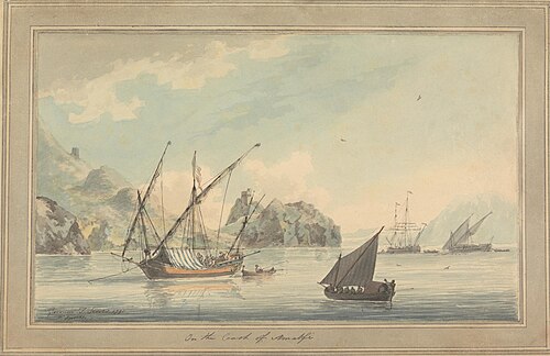Shipping off the Coast at Amalfi, 1791, John Thomas Serres