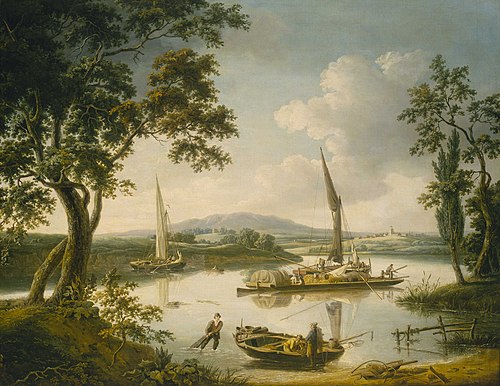The Thames at Shillingford, 1823, John Thomas Serres