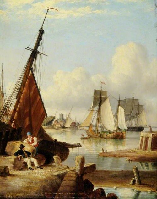A Riverside Caprice, 1830, John Ward