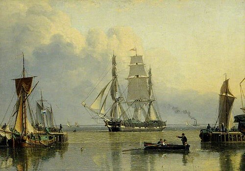 The Return of the 'William Lee' from Calcutta, 1839, John Ward