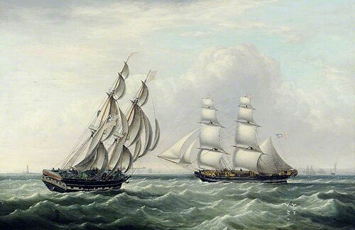 The Snow 'Chase' and the Brig 'Dagger', , John Ward