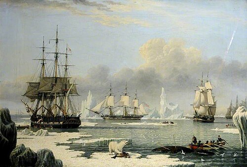 Whalers in the Arctic, , John Ward